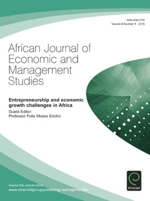 cover image of African Journal of Economic and Management Studies, Volume 6, Issue 1